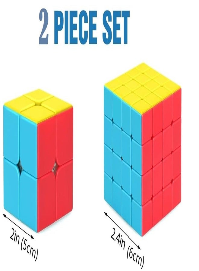 D ETERNAL Kid Cube Combo Bundle Set Of 2X2 4X4 High Speeed Stickerless Magic Cube Puzzle Game Toy (Combo Of (2X2+4X4)) - Image 2